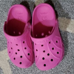 Pink junior size 1 crocs